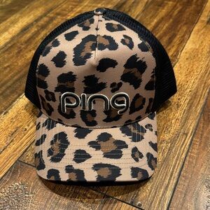 PING Golf Women's Desert Pop Leopard Cap